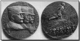 French medal commemorating the First Battle of the Marne