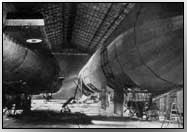 British airships in their shed