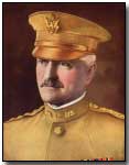 Colourised portrait of U.S. Commander-in-Chief John Pershing