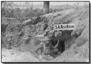 Salvation Army dugout on the Western Front