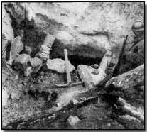 Entrance to the 'Dragons Cave' under the Chemin des Dames
