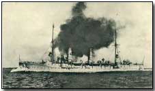 German cruiser "Frauenlob" - sunk at Jutland