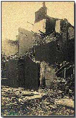 Effects of bomb damage in Hartlepool following the raid