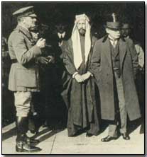 Sir Edmund Allenby, King Feisal and David Lloyd George in London, 1919