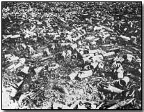 Ammunition dump blown up by retreating Germans
