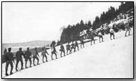 Austrian ski troops in the Carpathians