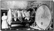 Autoclave used for sterilization of patients' clothing