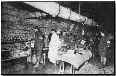 Surgical dressing station at Douaumont