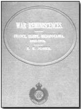 Frontispiece of Edwin Jones' "War Reminiscences"