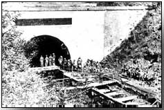 Entrance to St Quentin canal tunnel under ridge at Bellicourt, on the Hindenburg Line
