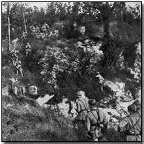 French patrol on the Marne front