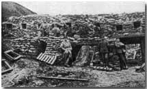 German barricades on the Western front