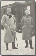 Paul von Hindenburg and Erich Ludendorff, architects of the German Spring offensives of 1918 (click to enlarge)