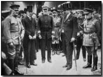 Pershing's arrival in London
