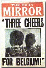 Daily Mirror: "Three Cheers for Belgium!"