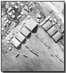Aerial view of a French airbase near Verdun