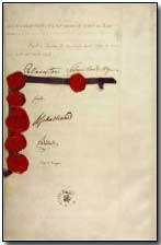 Treaty of London, 1839, signed by British Prime Minister Lord Palmerston