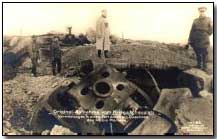 Destruction caused by continuous bombardment by 42cm mortar shells